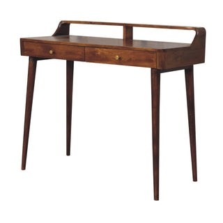 Lucidora - Elevated Chestnut Console Table - Console Tables