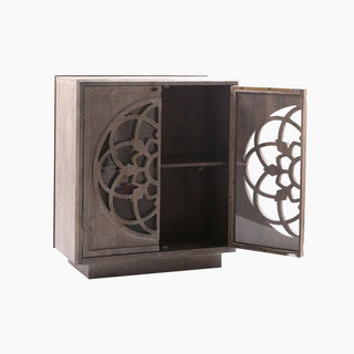 Lucidora - Grey Flower Of Life Two Door Cabinet - Sideboards