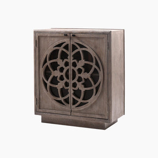 Lucidora - Grey Flower Of Life Two Door Cabinet - Sideboards