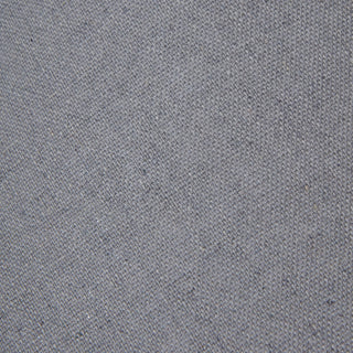 Close detail of the grey linen shade fabric, highlighting the woven texture.