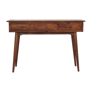 Lucidora - Large 3 Drawer Chestnut Console - Console Tables
