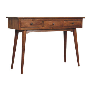 Lucidora - Large 3 Drawer Chestnut Console - Console Tables