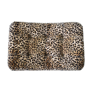 Lucidora - Leopard Print Curved Bench - Entryway Benches
