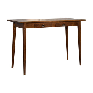 Lucidora - 2 Drawer Chestnut Writing Desk - Writing Desks