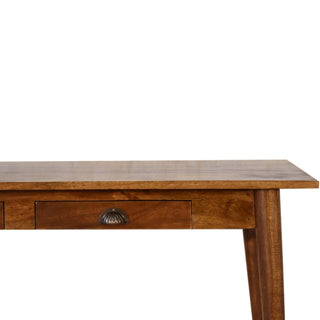 Lucidora - 2 Drawer Chestnut Writing Desk - Writing Desks