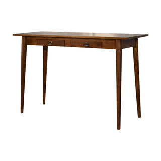Lucidora - 2 Drawer Chestnut Writing Desk - Writing Desks