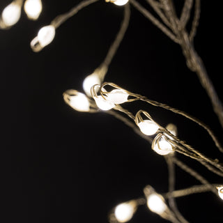 Lucidora - 2.75m\9ft Plug - In LED 8 Sequence Warm White Cluster String - Rope Lights