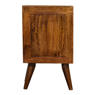 Lucidora - 4 Drawer Multi Chestnut Bedside - Bedside Cabinets