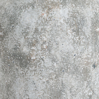 Lucidora - Aged Stone Tall Ceramic Vase - Globular Vases