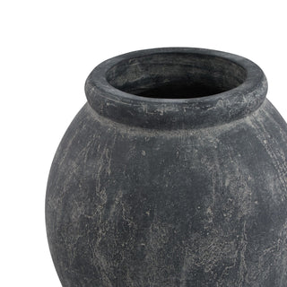 Lucidora - Amalfi Grey Jar Shaped Planter - Planters