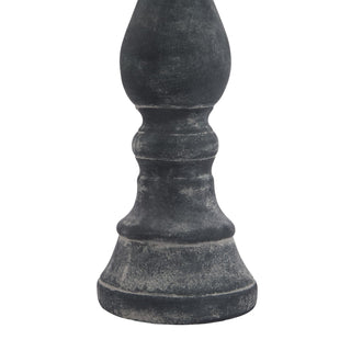 Lucidora - Amalfi Large Grey Column Candle Holder - Candle Holders