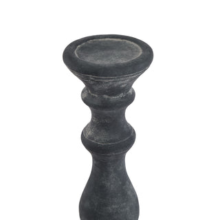 Lucidora - Amalfi Large Grey Column Candle Holder - Candle Holders