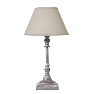 Lucidora - Antia Stem Table Lamp With Linen Shade - Table Lamps