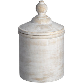 Lucidora - Antique White Canister - Decorative Jars