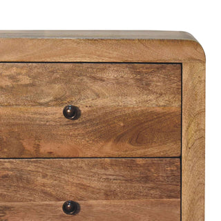 Lucidora - Aspen Oak - ish 3 Drawer Bedside - Bedside Cabinets