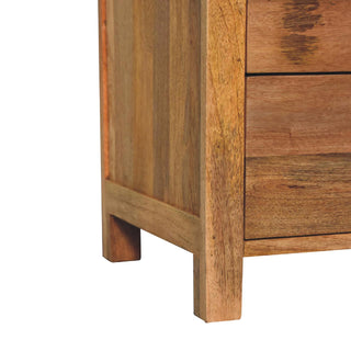 Lucidora - Aspen Oak - ish 3 Drawer Bedside - Bedside Cabinets