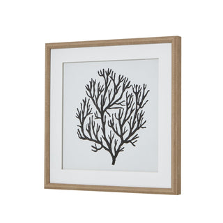 Lucidora - Atol Coral Art Mounted In Beaded Frame - Art & Printed