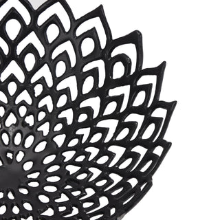 Lucidora - Black Cast Lattice Bowl - Decorative Bowls