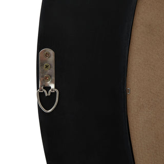 Lucidora - Black Wood Round Framed Mirror - Wall Mirrors