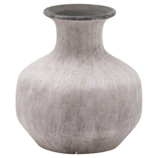 Lucidora - Bloomville Squat Stone Vase - Globular Vases