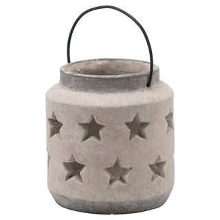 Lucidora - Bloomville Stone Star Lantern - Candle Holders