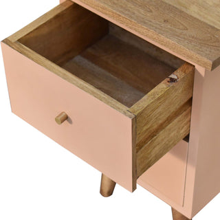 Lucidora - Blush Pink Hand Painted Bedside - Bedside Cabinets