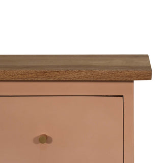 Lucidora - Blush Pink Hand Painted Bedside - Bedside Cabinets