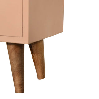 Lucidora - Blush Pink Hand Painted Bedside - Bedside Cabinets