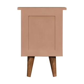 Lucidora - Blush Pink Hand Painted Bedside - Bedside Cabinets