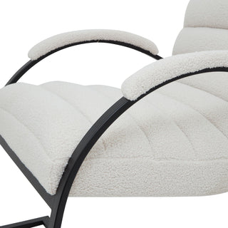 Lucidora - Boucle Ribbed Ark Chair - Armchairs