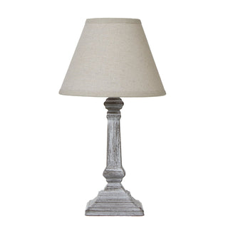 Lucidora - Capsa Column Table Lamp With Linen Shade - Table Lamps