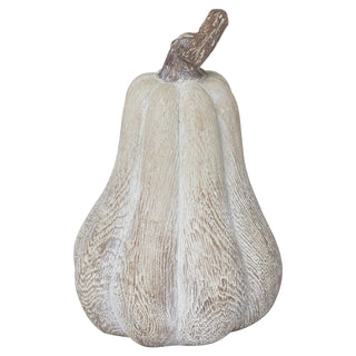 Lucidora - Carved Wood Effect Pumpkin - Ornaments