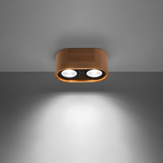 Lucidora - Ceiling lamp BASIC 2 natural wood - Ceiling Lighting