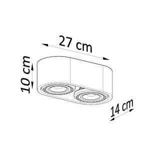 Lucidora - Ceiling lamp BASIC 2 natural wood - Ceiling Lighting