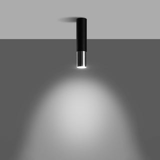 Lucidora - Ceiling lamp LOOPEZ black/chrome - Ceiling Lighting