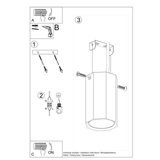 Lucidora - Ceiling lamp ZEKE 10 oak - Ceiling Lighting