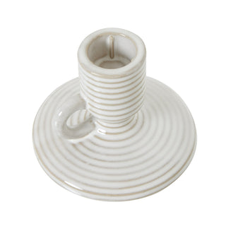 Lucidora - Ceramic Taper Candle Holder With Handle - Candle Holders