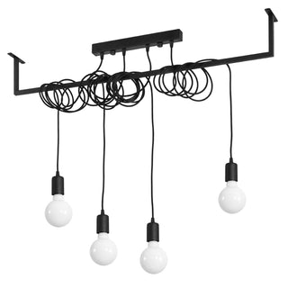 Lucidora - Chandelier SALAMANCA 4 black - Chandeliers