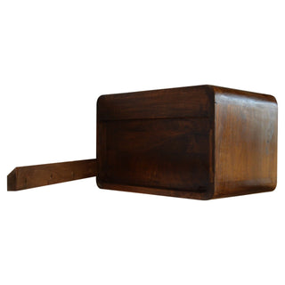 Lucidora - Chestnut Curve Floating Bedside - Bedside Cabinets