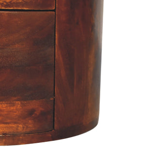 Lucidora - Chestnut Drum Chest - Chest of Drawers