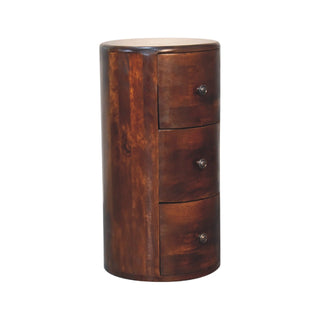 Lucidora - Chestnut Drum Chest - Chest of Drawers