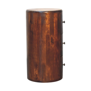 Lucidora - Chestnut Drum Chest - Chest of Drawers