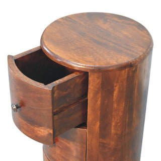 Lucidora - Chestnut Drum Chest - Chest of Drawers