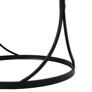 Lucidora - Concaved Set Of Two Black Mirrored Side Tables - End Tables