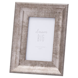 Lucidora - Convex Matt Silver 4X6 Frame - Picture Frames