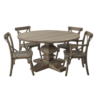 Lucidora - Copgrove Collection Round Pedestal Dining Table - Dining Room Tables