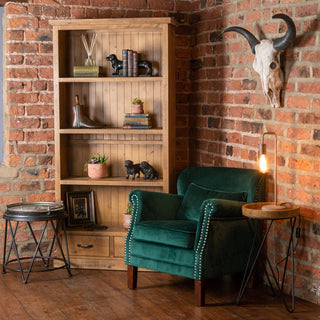 Lucidora - Copper Industrial Lamp With Stone Base - Table Lamps