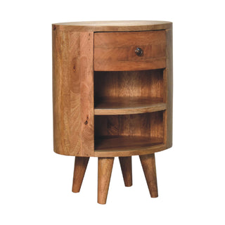 Lucidora - Cortez Oak - ish Bedside - Bedside Cabinets