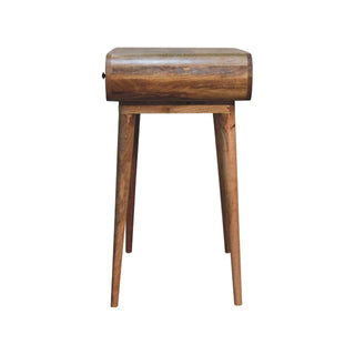 Lucidora - Curved Chestnut Writing Desk - Writing Desks