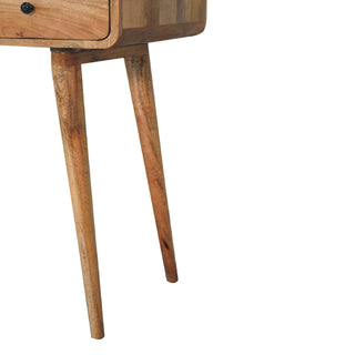 Lucidora - Curved Oak - ish Writing Desk - Writing Desks